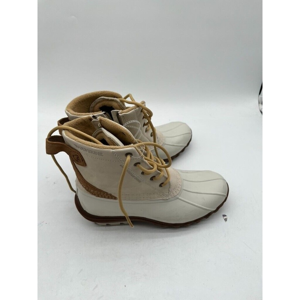 Wolverine Torrent Duck Boots White Waterproof Leather W880227 Women's‎ Sz 11M